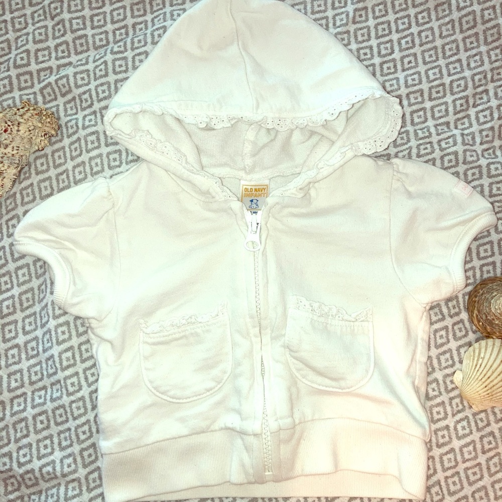 Baby girl shirt sleeve jacket